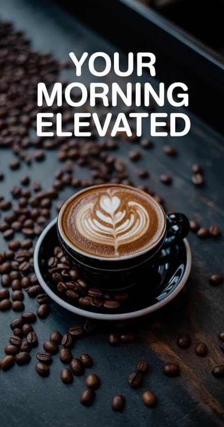 Coffee brand promotional ad
