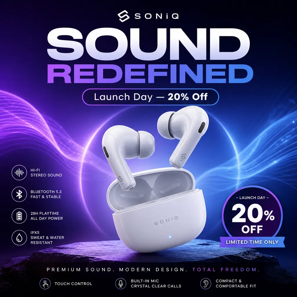 Tech launch ad