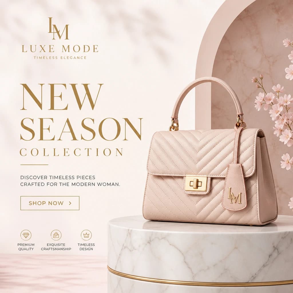 Fashion promotional ad