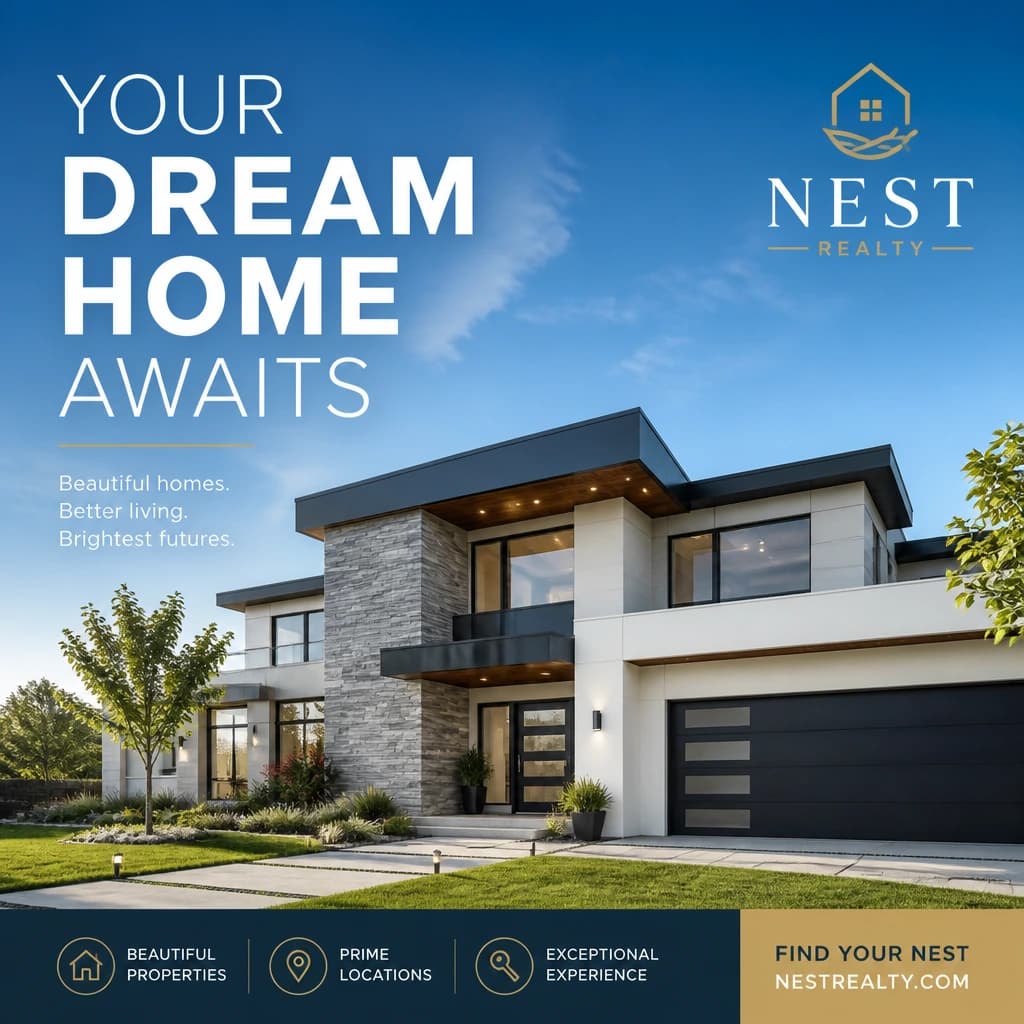 Real estate promotional ad