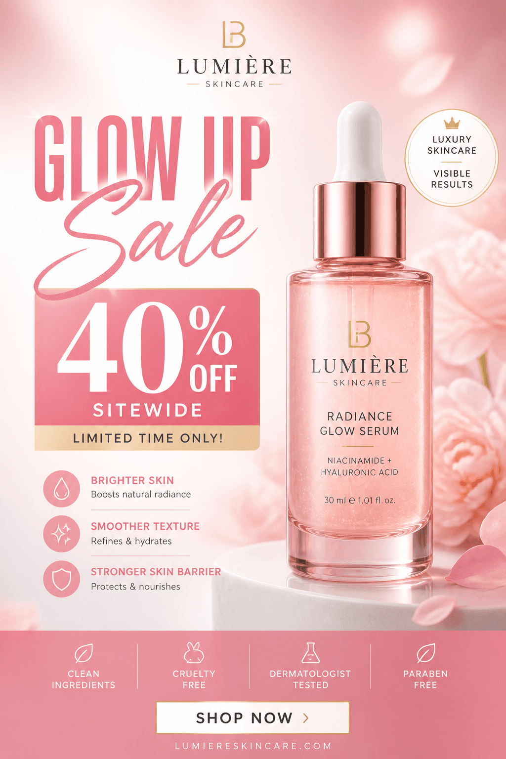 Skincare story ad