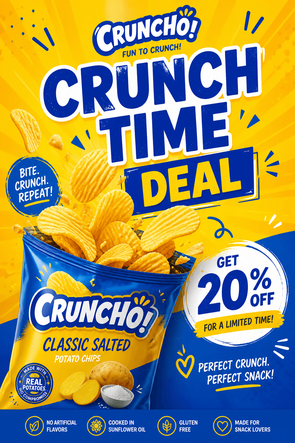 Snack brand story ad